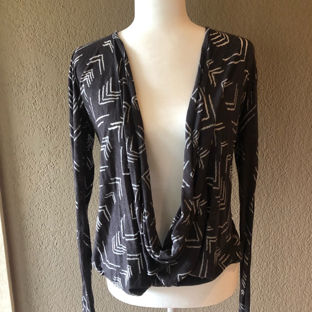 Grey Buckle Top